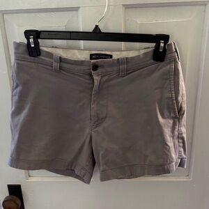 J. Crew Men's Flat Front Shorts in Gray